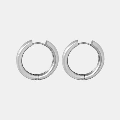 18K Gold-Plated Chunky Huggie Earrings