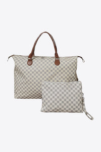 Checkered Bag Set