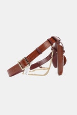 Load image into Gallery viewer, Croc-Effect Faux Leather Belt Bag
