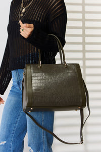 Texture Leather Handbag