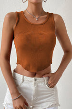 Load image into Gallery viewer, Ribbed Round Neck Sleeveless Knit Top
