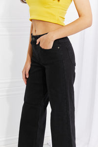 Midrise Wide Leg Jeans Pants