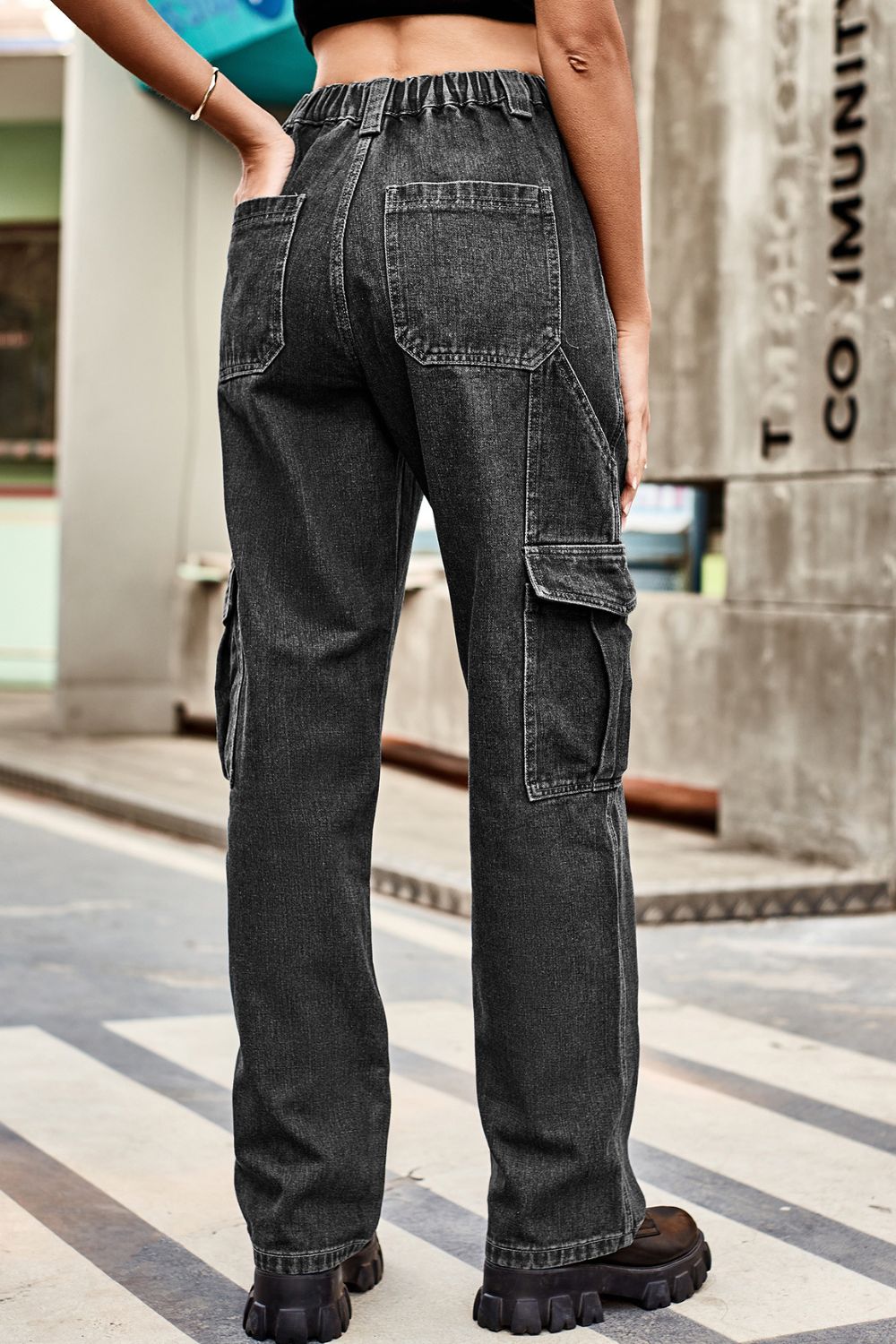 Loose Fit Long cargo jeans
