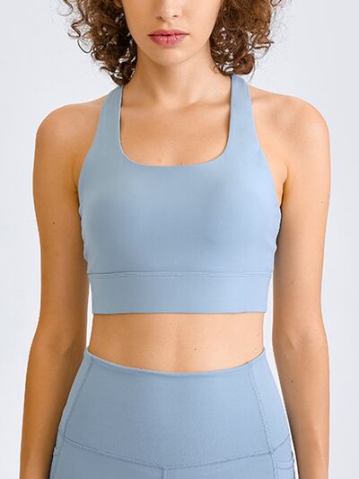 Square Neck Racerback Cropped Tank