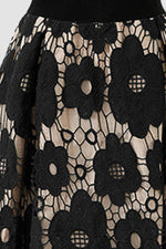 Load image into Gallery viewer, Floral Lace A-Line Skirt
