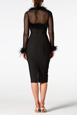 Load image into Gallery viewer, Sweetheart Neck Slit Knee-Length Dress
