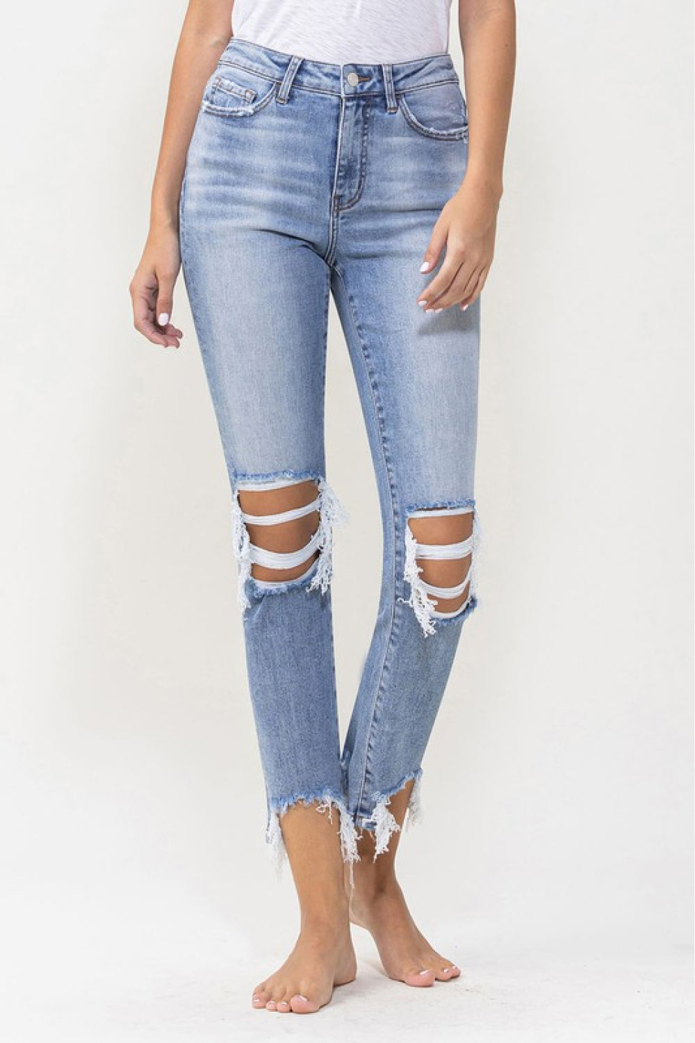 Courtney Super High Rise Kick Flare Jeans Pants