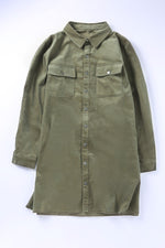 Load image into Gallery viewer, Plus Size Collared Neck Button-Down Shirt Dress
