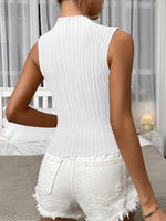 Load image into Gallery viewer, Mock Neck Ribbed Knit Tank
