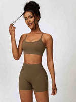 Load image into Gallery viewer, Sport Bra and Wide Waistband Shorts Set
