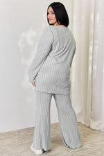 Load image into Gallery viewer, Top and Wide Leg Pants Set
