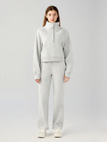 Load image into Gallery viewer, Half Zip Pocketed Active Sweatshirt
