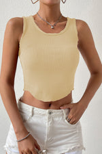 Load image into Gallery viewer, Ribbed Round Neck Sleeveless Knit Top
