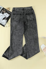 Load image into Gallery viewer, Slit Flare Jeans Pants
