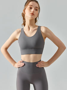 Round Neck Racerback Active Bra