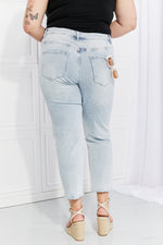 Load image into Gallery viewer, Distressed Cropped Jeans Pants
