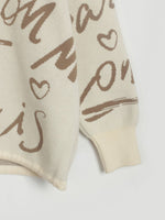 Load image into Gallery viewer, Letter Round Neck Drawstring Sweater
