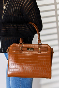 Texture Leather Handbag