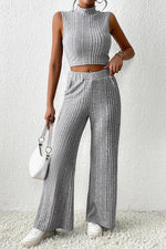 Load image into Gallery viewer, Mock Neck Tank and Pants Set
