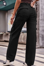 Load image into Gallery viewer, High Waist Loose Fit Cargo Pants
