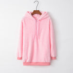 Load image into Gallery viewer, Quarter-Zip Drawstring Teddy Hoodie
