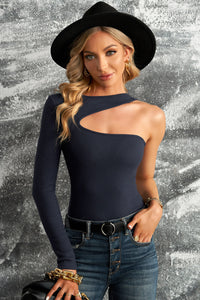 Cutout One-Shoulder Top