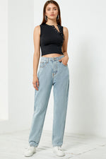 Load image into Gallery viewer, High Waist Straight Leg Jeans
