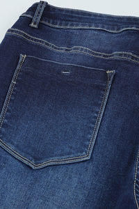 Plus Size Mid-Rise Waist Flare Jeans Pants