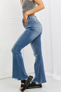 Full Size Iris High Waisted Flare Jeans Pants