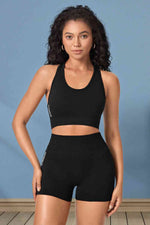 Load image into Gallery viewer, Active Tank and Shorts Set – Seamless Two-Piece Workout Outfit
