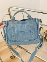 Load image into Gallery viewer, Denim Shoulder Bag
