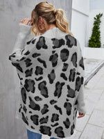 Load image into Gallery viewer, Leopard Pattern Fuzzy Cardigan
