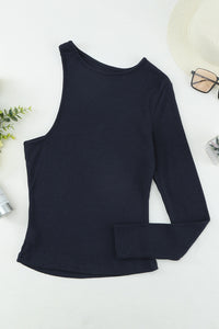 Cutout One-Shoulder Top