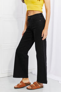 Midrise Wide Leg Jeans Pants