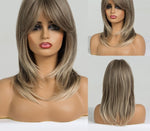 Load image into Gallery viewer, Synthetic blonde highlight wigs
