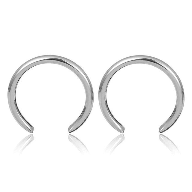 Oversized Gold Hoop Earrings | Bold Open Circle Statement Earrings