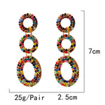 Load image into Gallery viewer, Multicolor Statement Earrings
