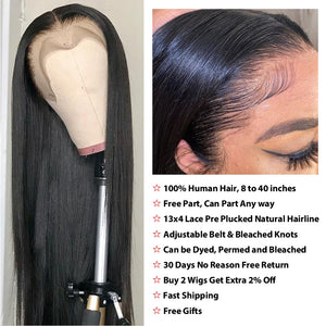 Pre-plucked Straight Lace Front Wig