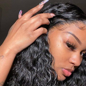 Wet and Wavy Deep Frontal Wig