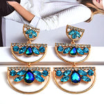 Load image into Gallery viewer, Colorful Crystal Drop Earrings
