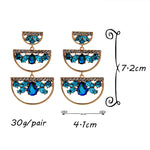 Load image into Gallery viewer, Colorful Crystal Drop Earrings
