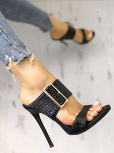 Gladiator Open-Toe Heels