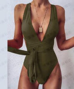 Load image into Gallery viewer, One-Piece Bandage Swimsuit – Flattering Chic Swimwear

