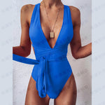 Load image into Gallery viewer, One-Piece Bandage Swimsuit – Flattering Chic Swimwear
