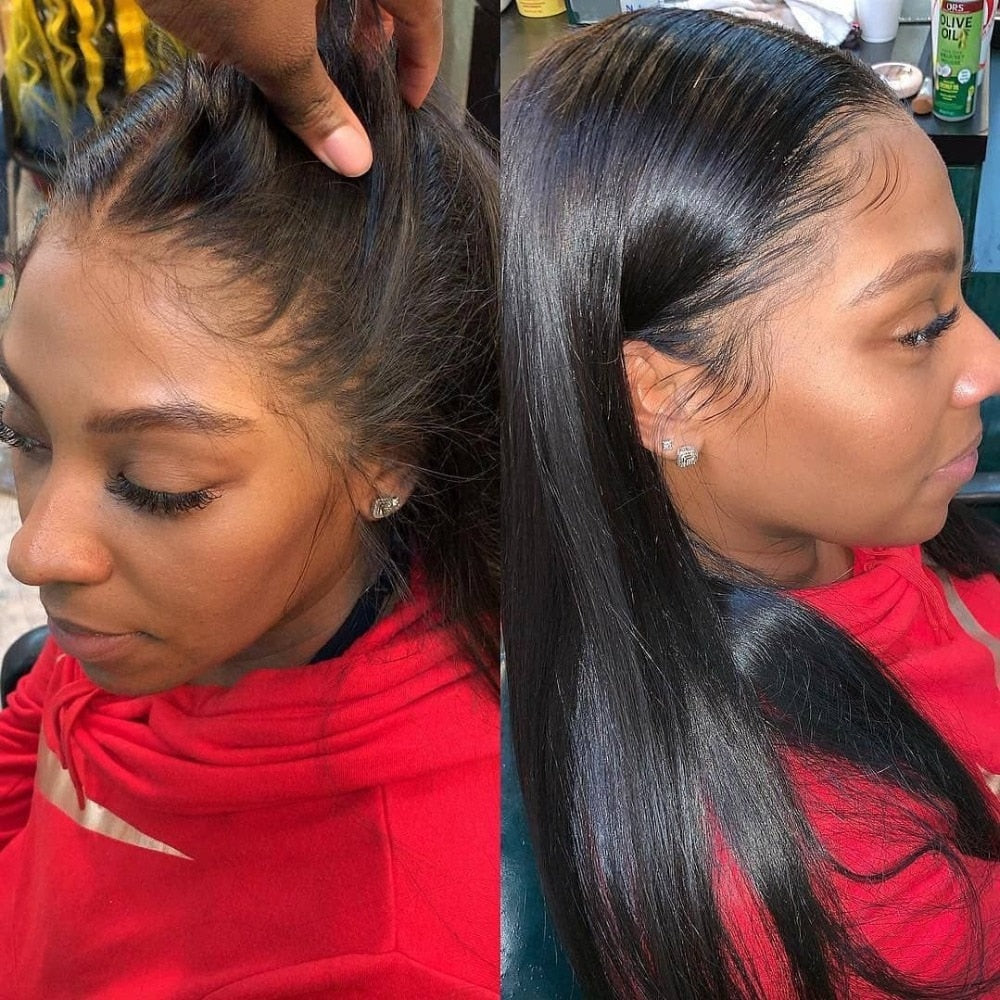 Pre-plucked Straight Lace Front Wig