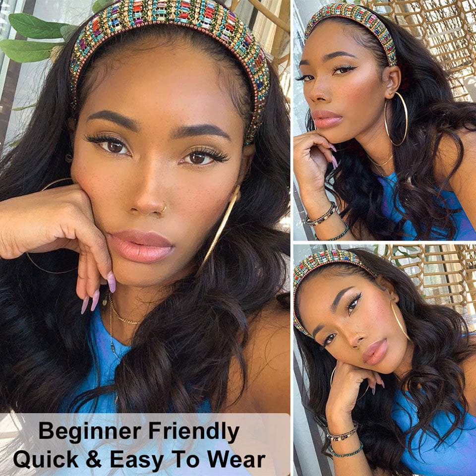 Body Wave Headband Wig