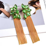Load image into Gallery viewer, Colorful Crystal  Dangle Earrings
