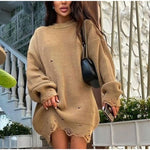 Load image into Gallery viewer, Distressed Knitted Sweater
