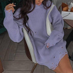 Load image into Gallery viewer, Distressed Knitted Sweater
