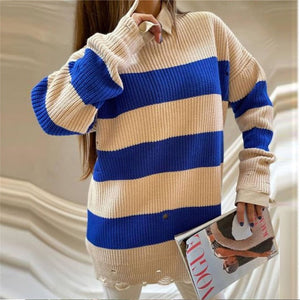 Distressed Knitted Sweater